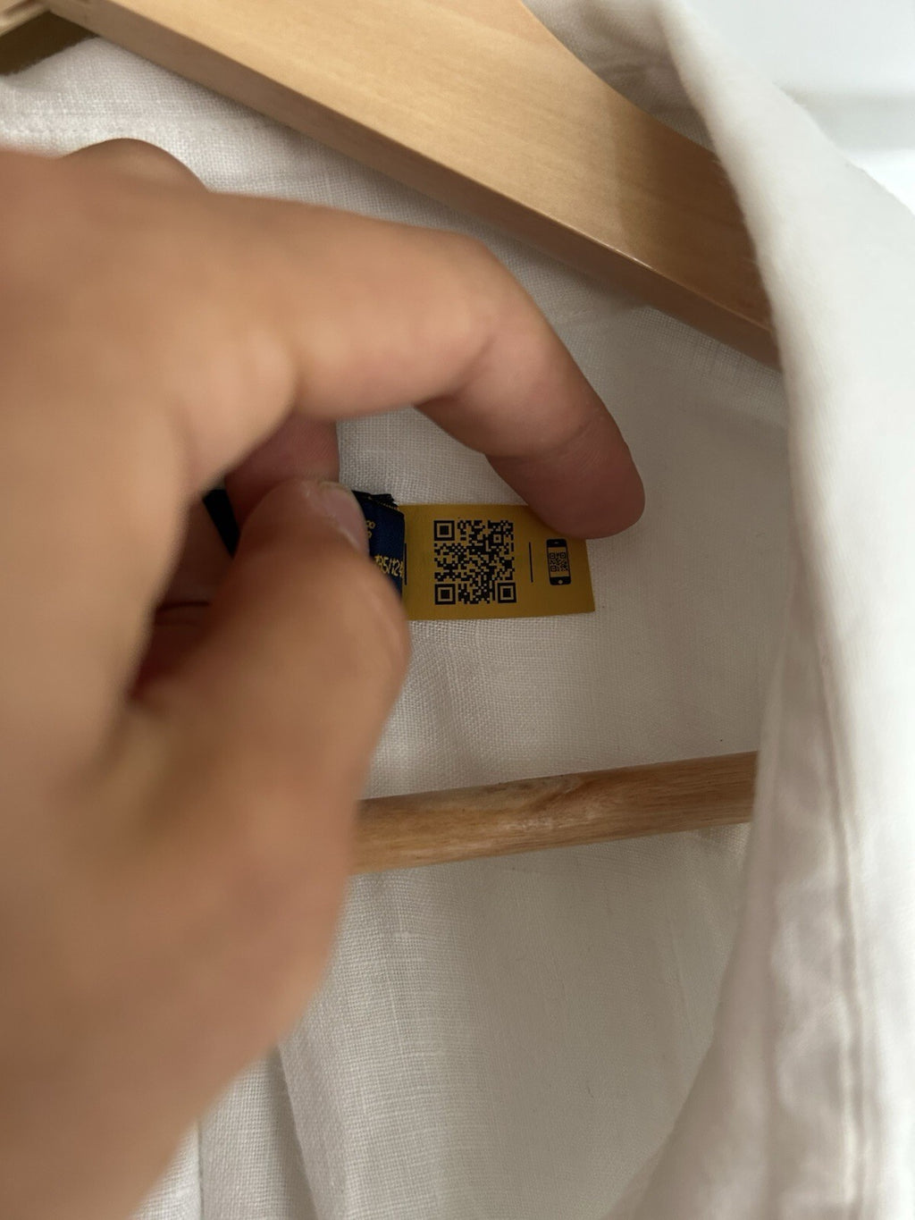 Ralph Lauren 100% Linen Solid White Short-Sleeved Shirt, Size 4XB (big)