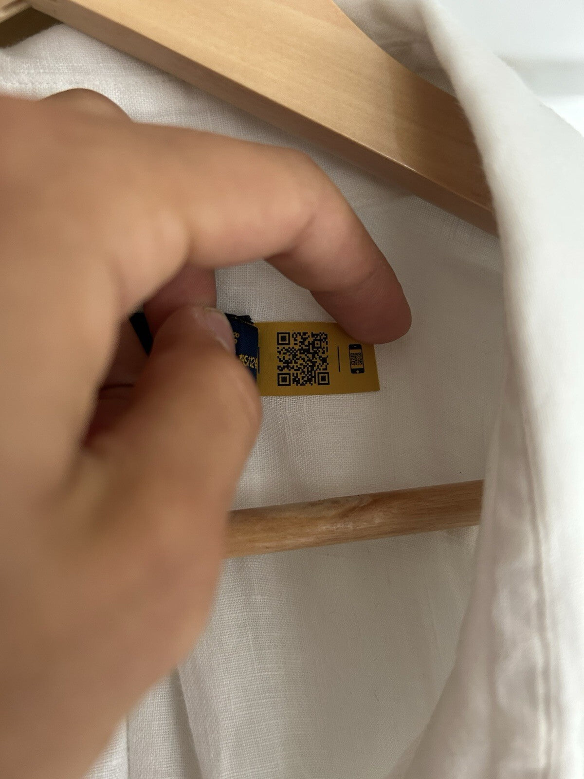 Ralph Lauren 100% Linen Solid White Short-Sleeved Shirt, Size 4XB (big)
