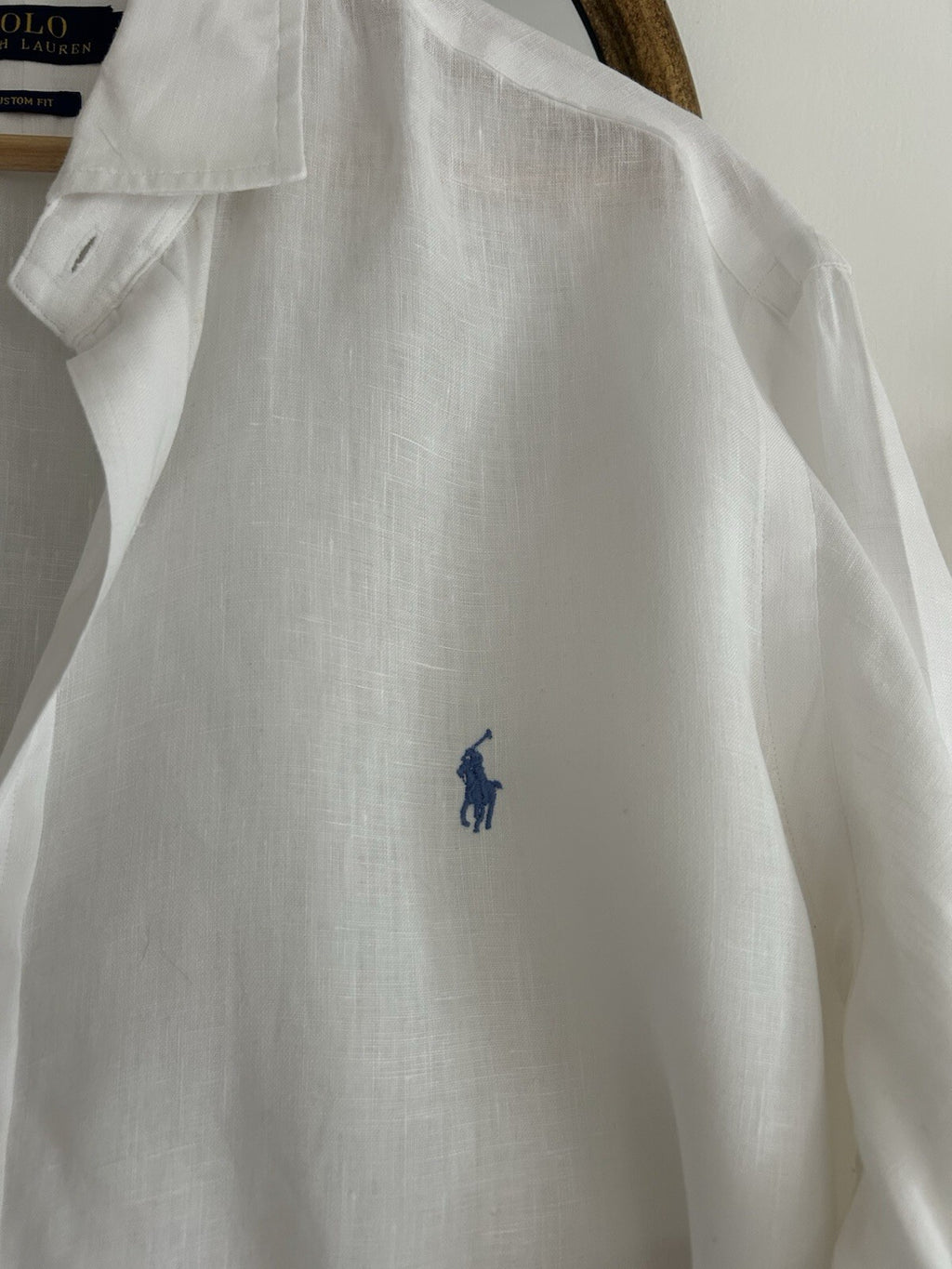 Ralph Lauren 100% Linen White Long-Sleeved Shirt - Authenticated, Size XXL