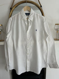Ralph Lauren 100% Linen White Long-Sleeved Shirt, Size M