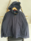 Vintage Ralph Lauren Navy Fleece Lined Hooded Jacket, Size XL