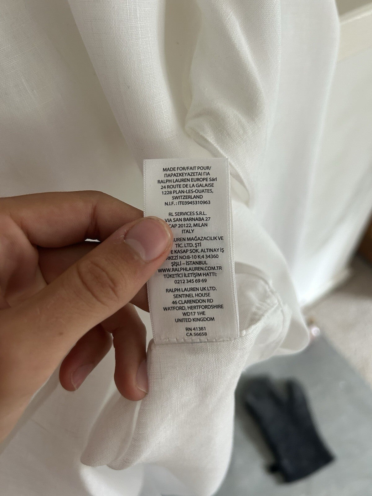 Ralph Lauren 100% Linen White Long-Sleeved Shirt - Authenticated, Size XXL