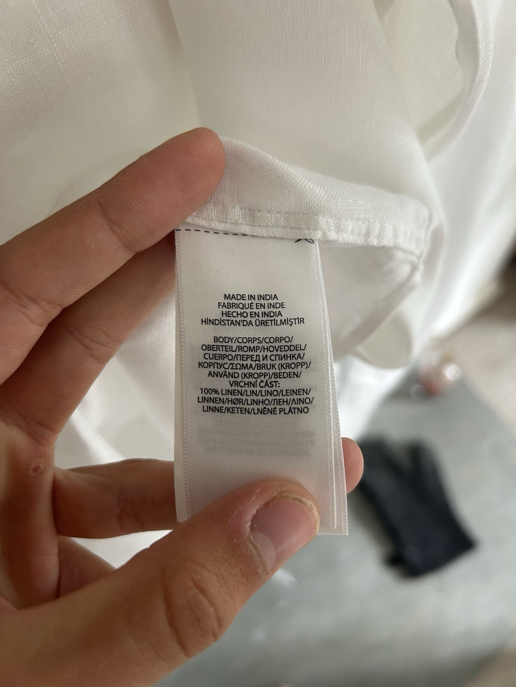 Ralph Lauren 100% Linen White Long-Sleeved Shirt - Authenticated, Size XXL