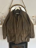Barbour Bristol Wax Jacket Olive Green Medium M Tartan Lined Country Coat